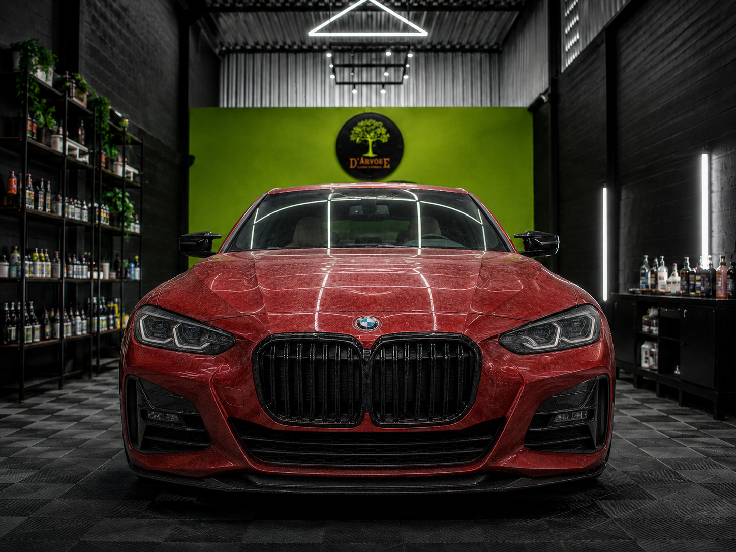 Veículo antes do cuidado estético automotivo